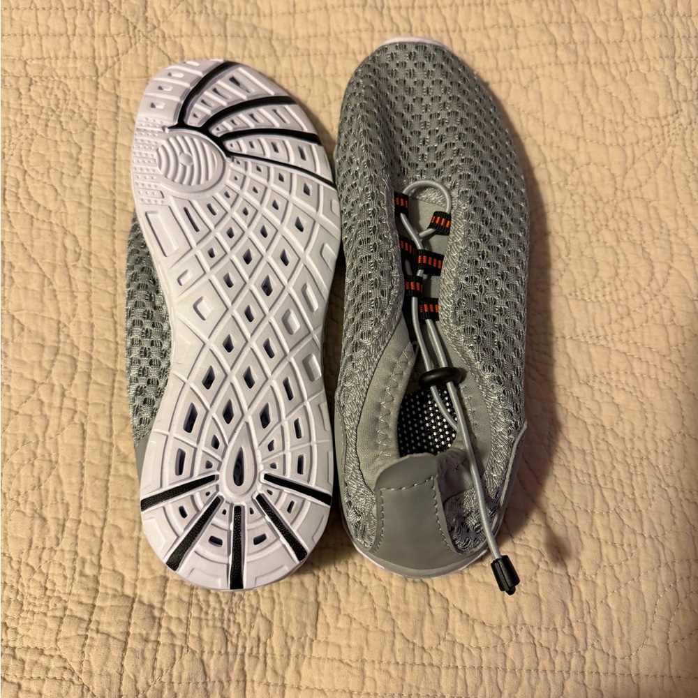 Light Gray Mesh Slip-On Sneakers
